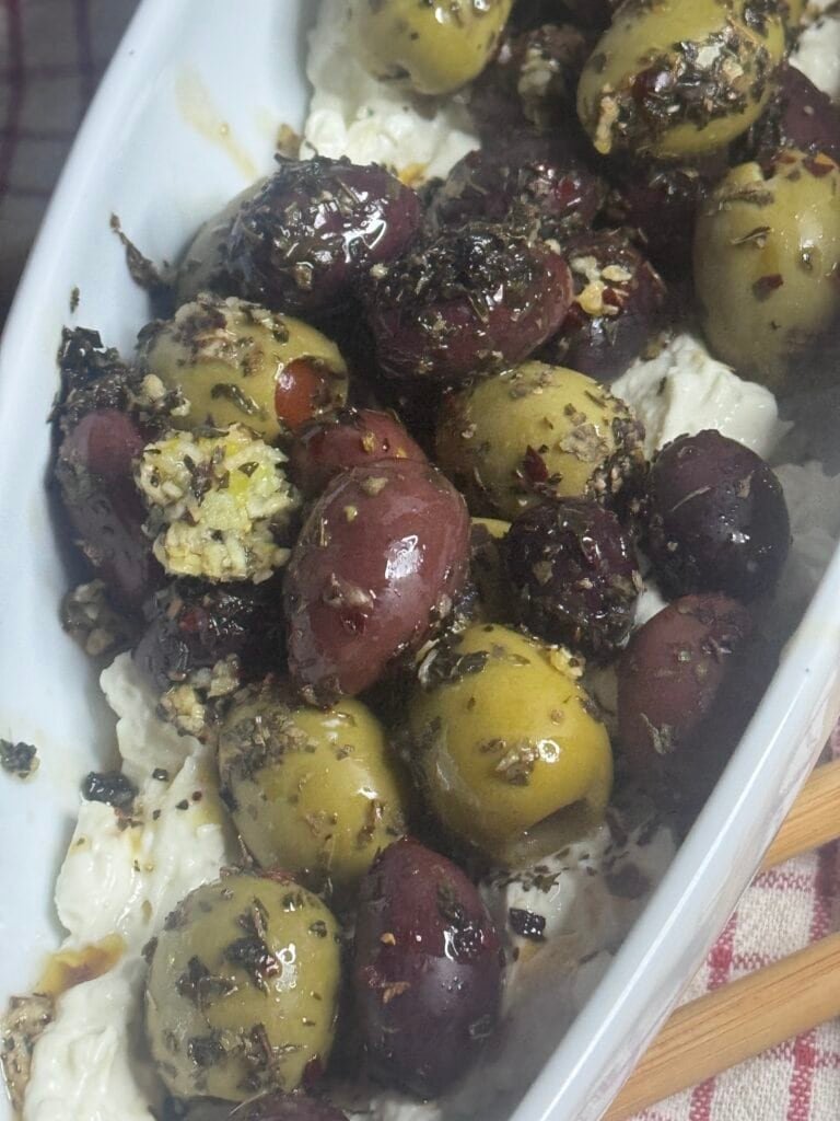 Mediterranean Marinated Olives and Feta