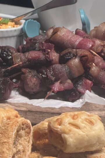 The Best Bacon Wrapped Dates With Blue Cheese