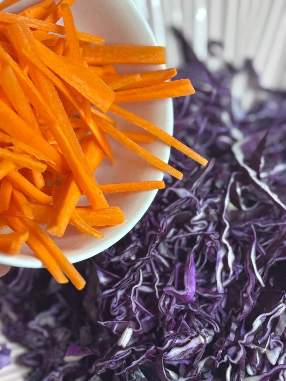 add the veggies layer the veggies