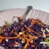 Crunchy Red Cabbage Slaw with Carrots