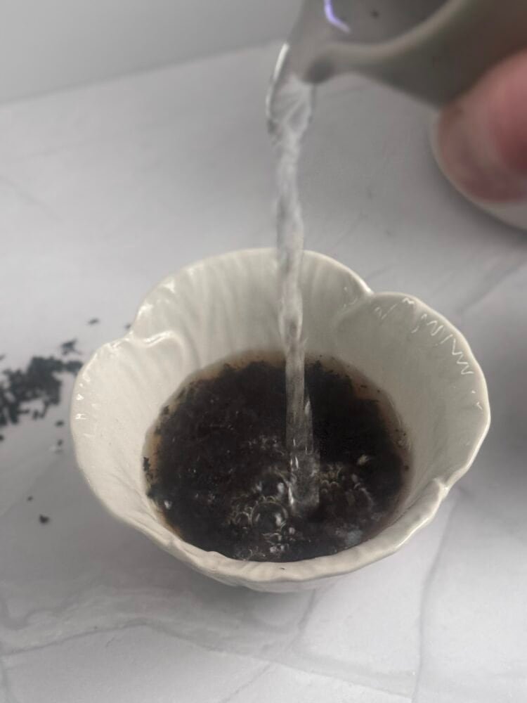 pour ht water over tea leaves pour ht water over tea leaves