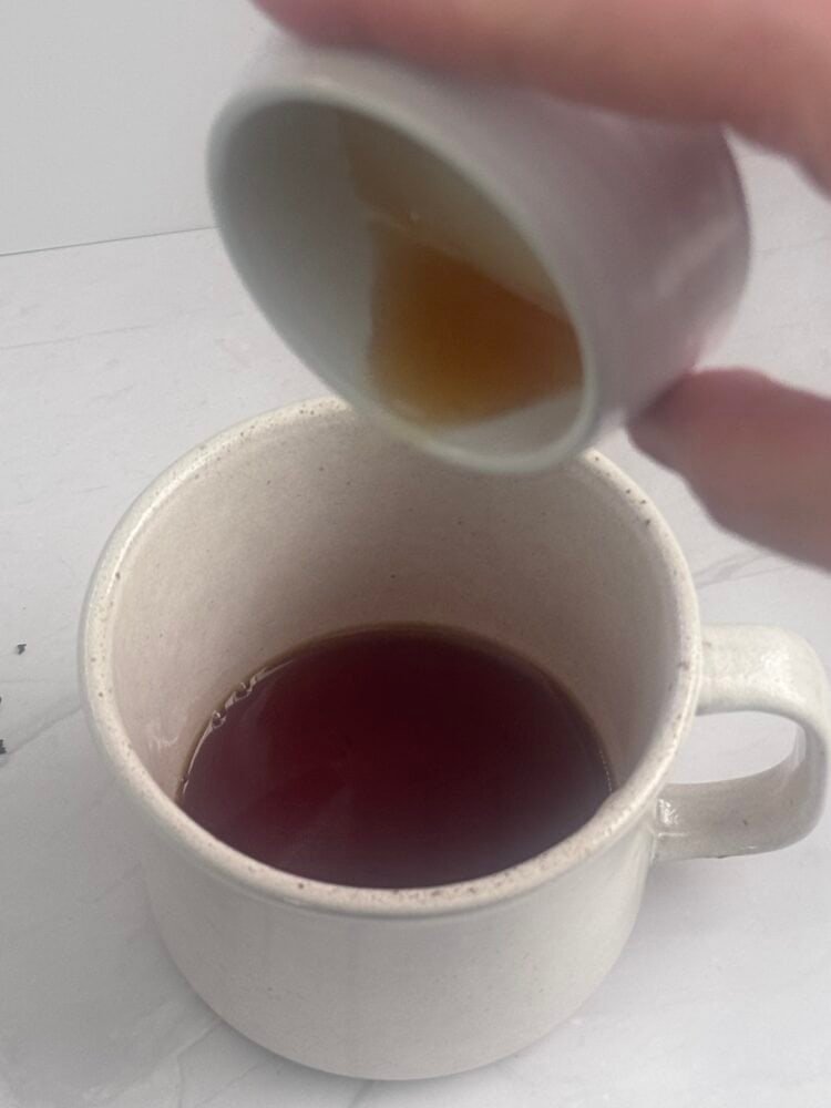 add honey pour honey