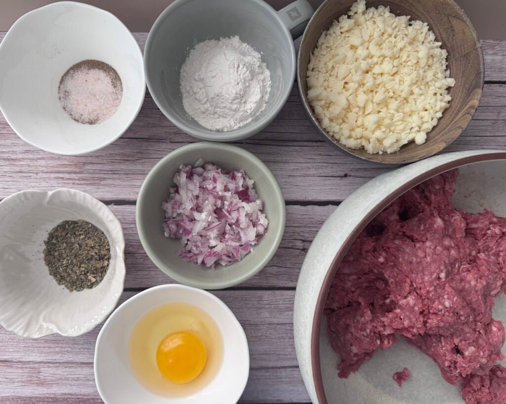 ingredients for beef kebabs