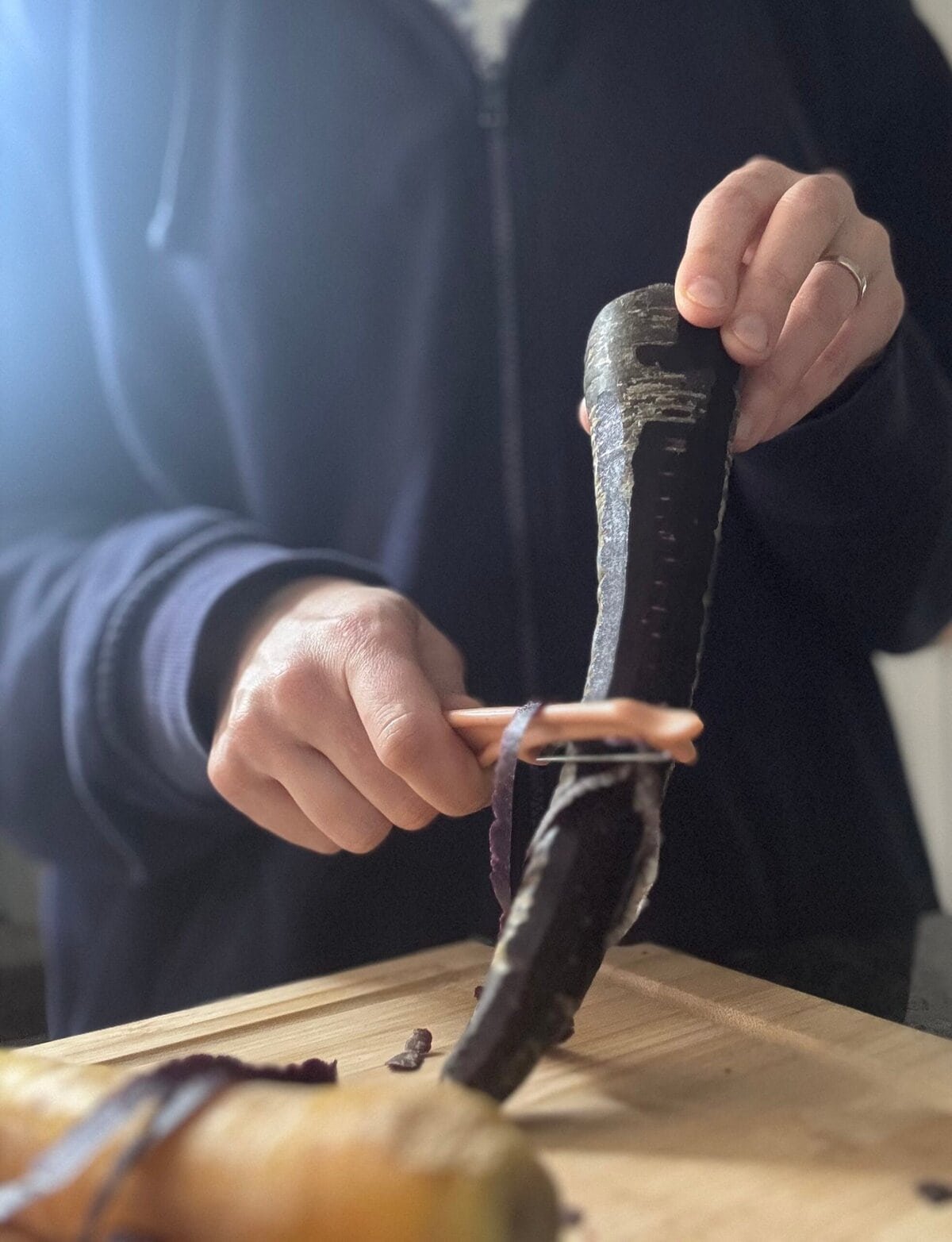 Shaved Carrots shave the carrots