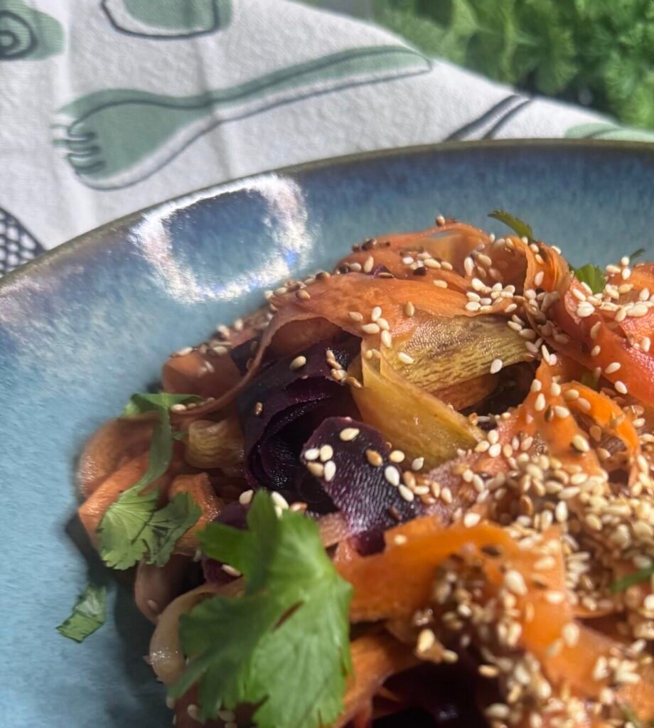 shaved carrots salad