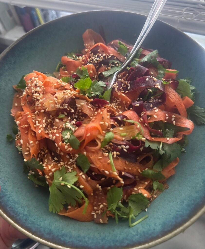 shaved carrots salad