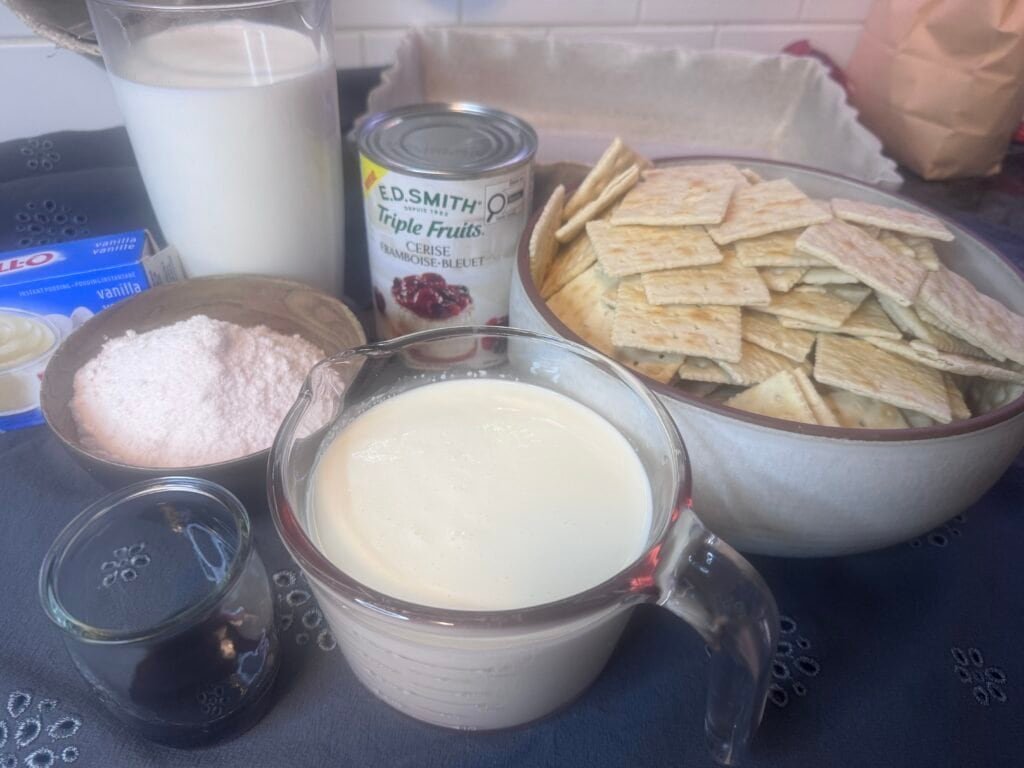 ingredients for cream pie