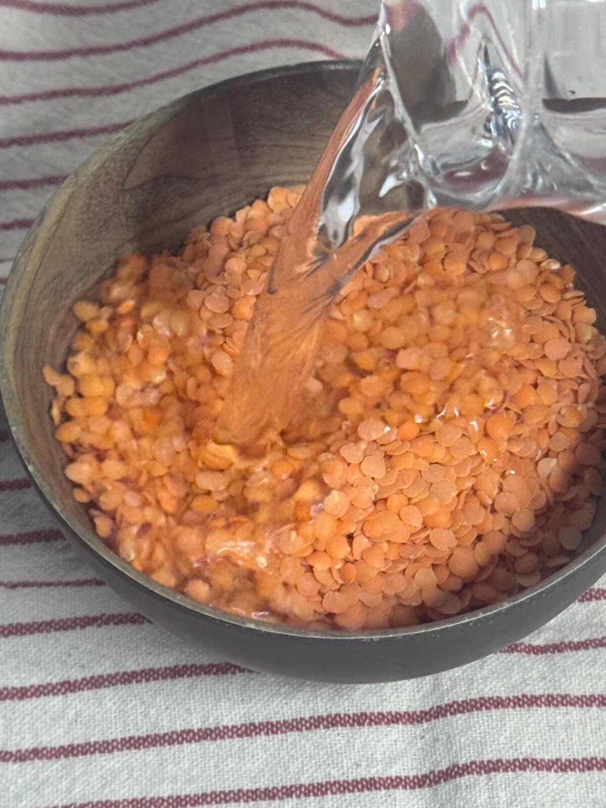 soak lentils soak the lentils
