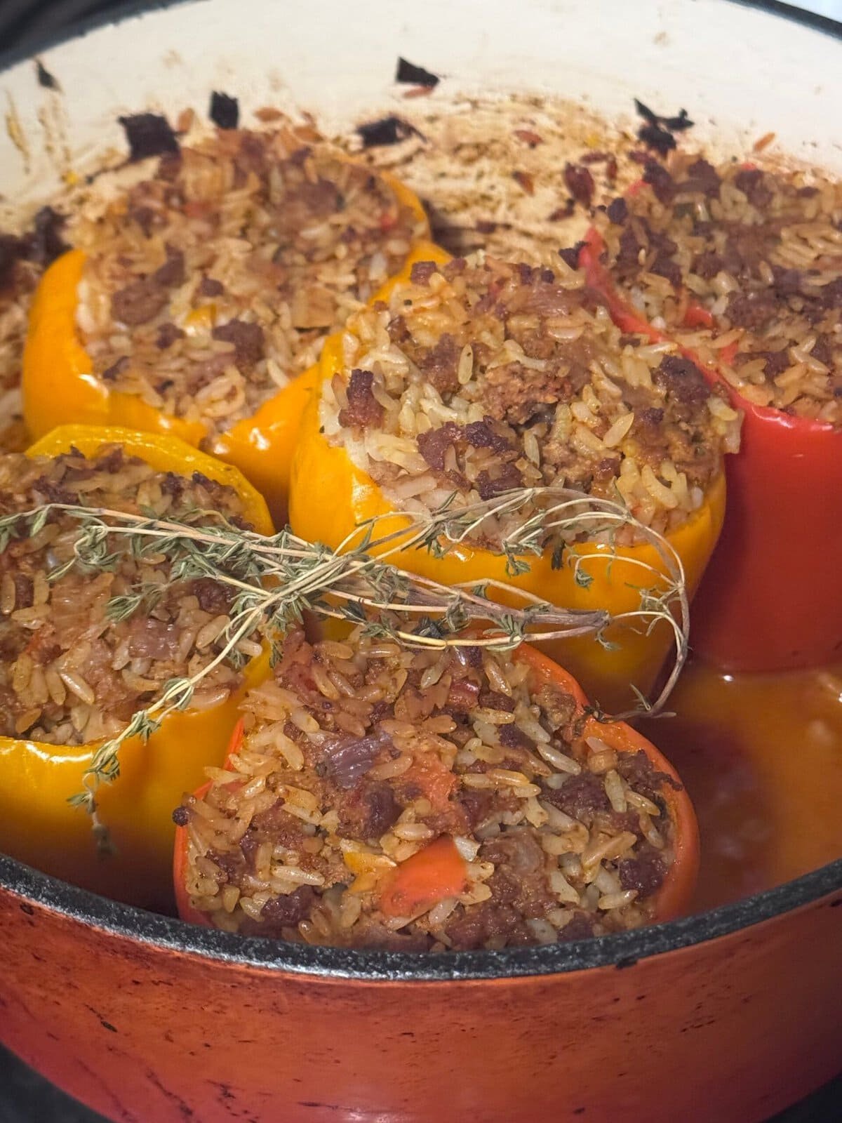 stuffed peppers stuffed peppers in dutch oven