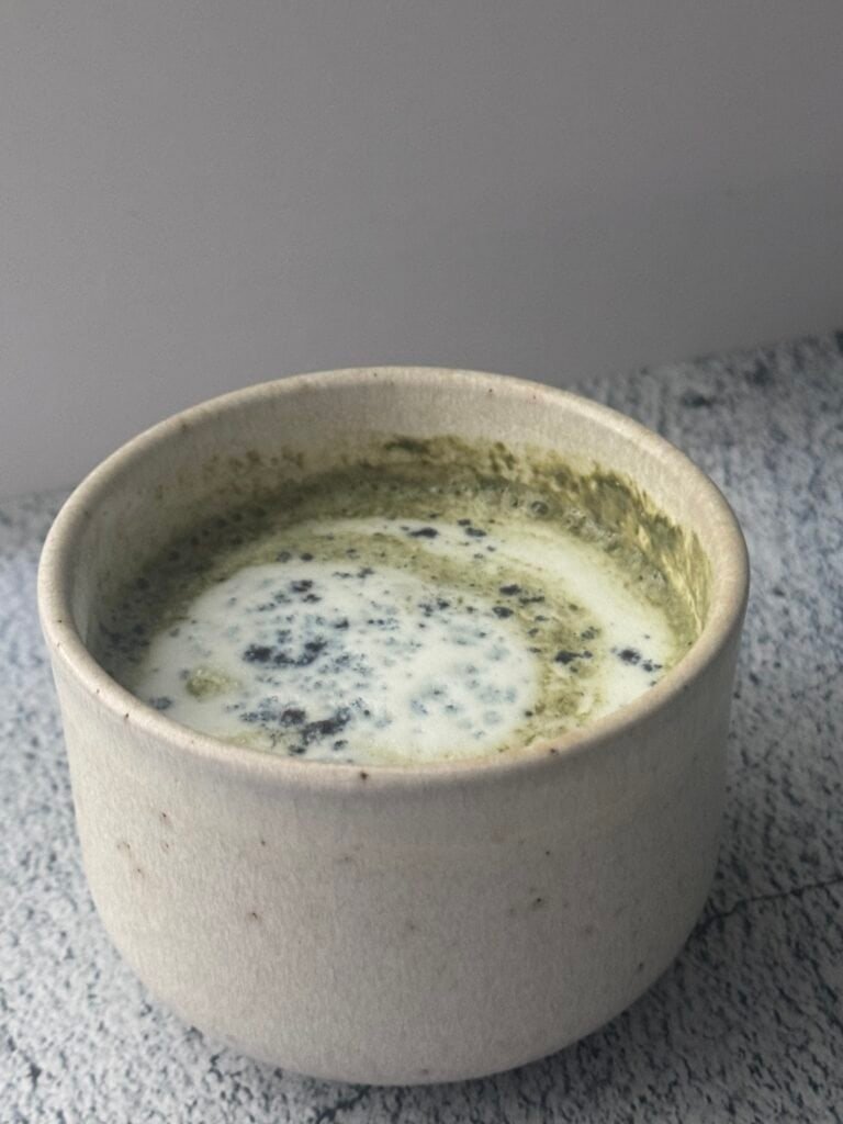 lavender matcha latte