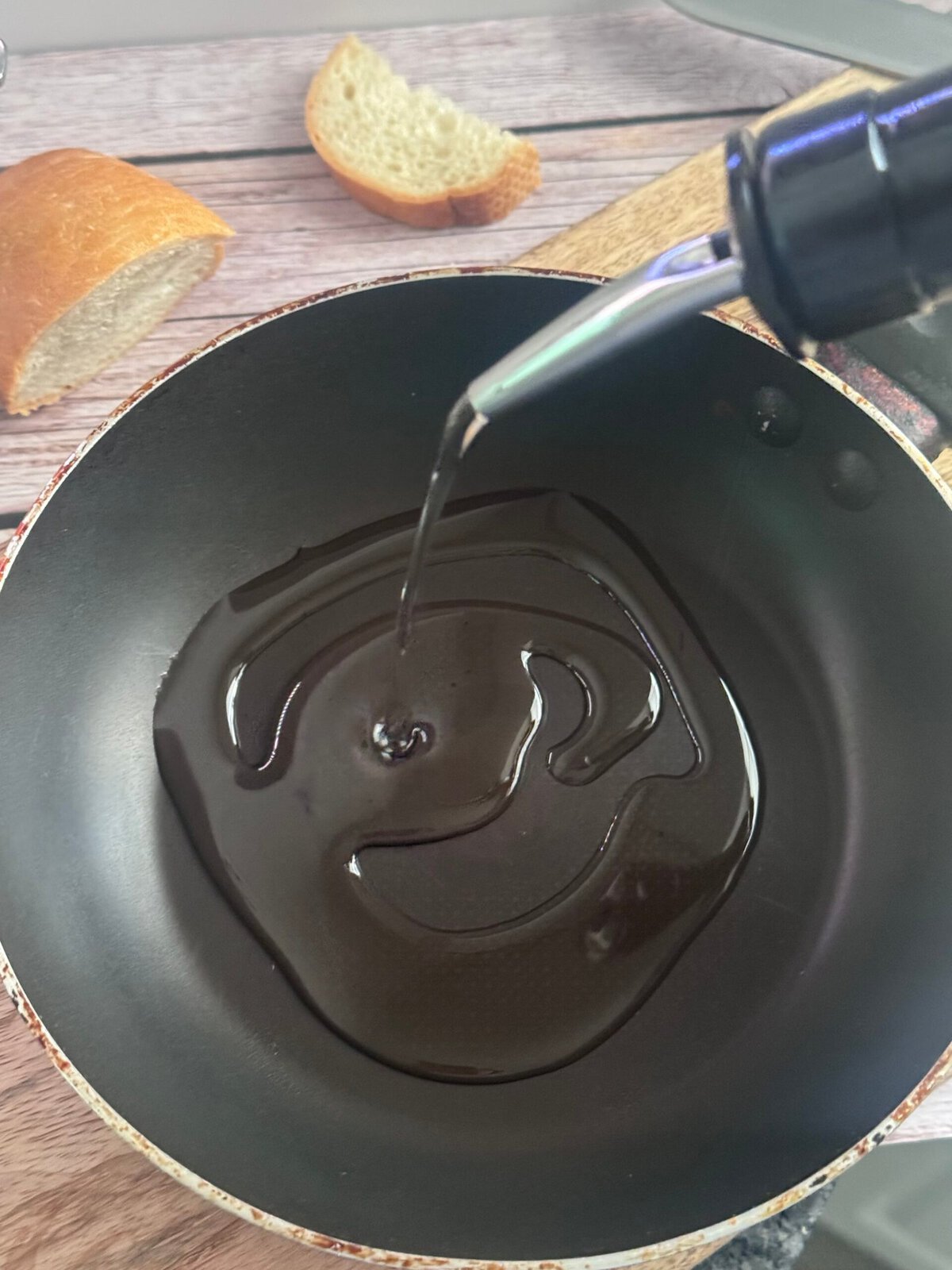 oil in pan oil in a pan