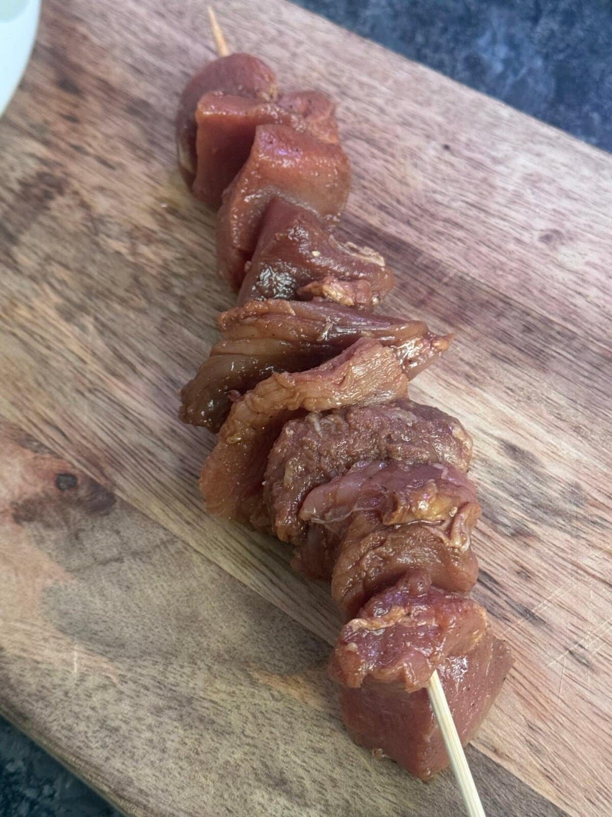 one skewer pork skewers