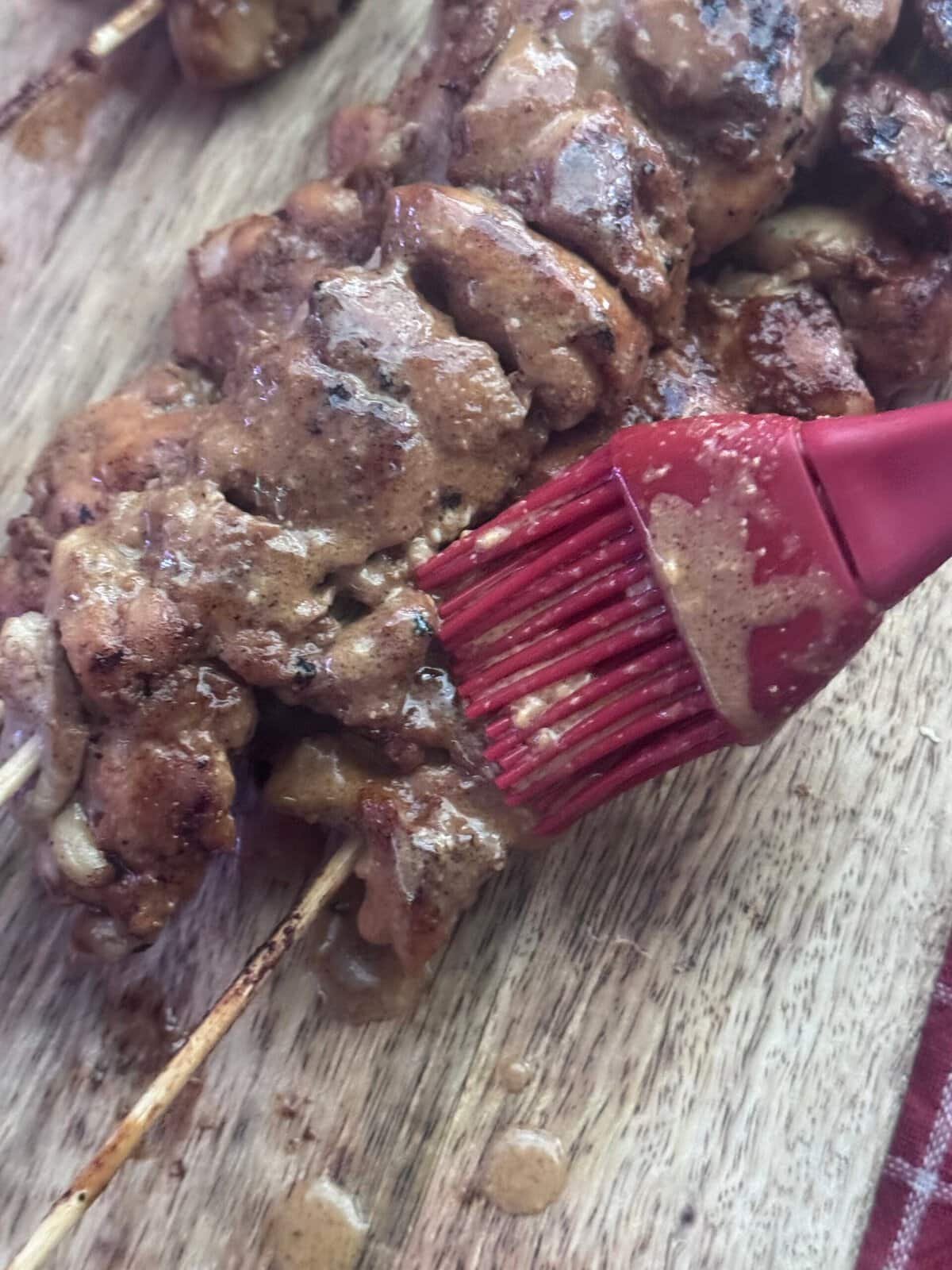 glaze skewers glaze the skewers