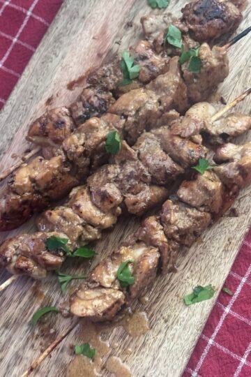 serve grilled skewers
