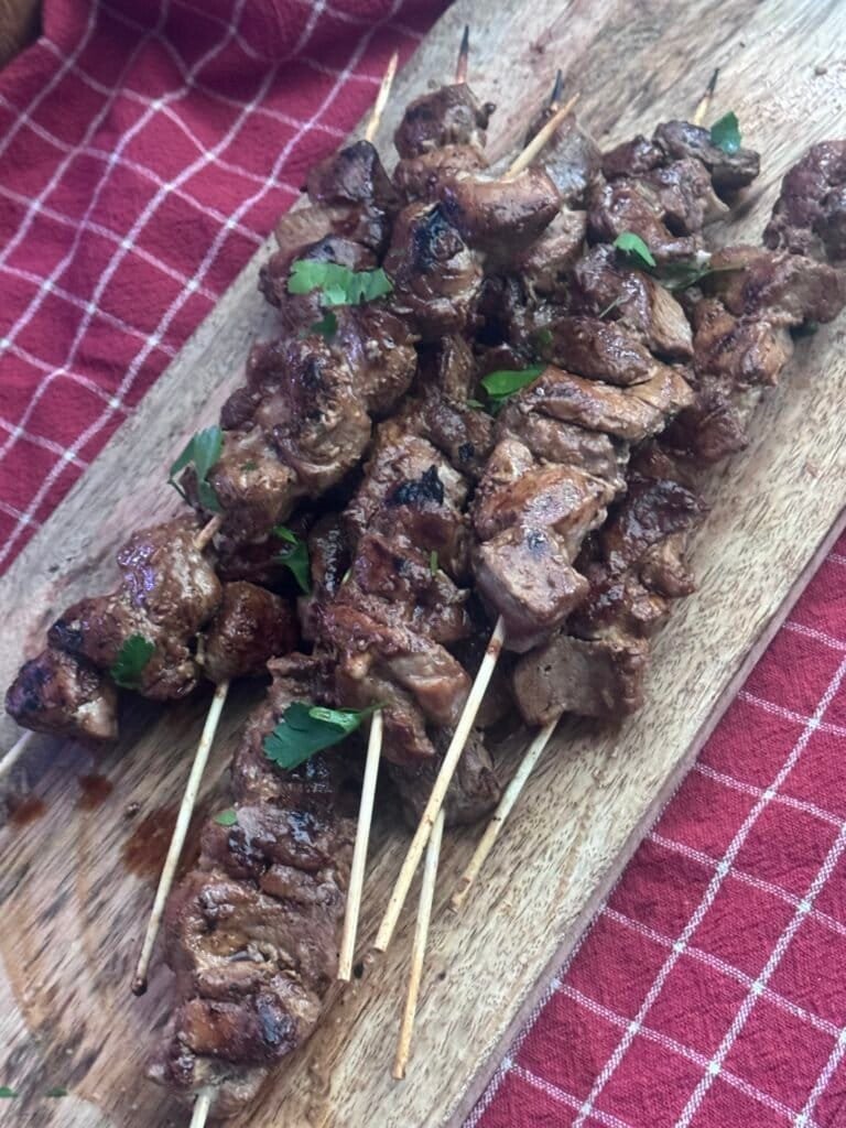 Honey Garlic Pork Skewers