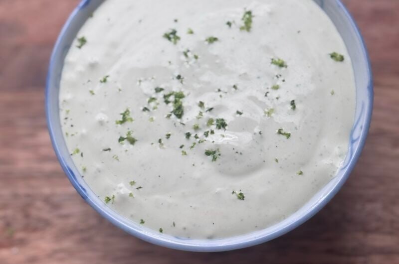 Cilantro Lime Crema (Easy Homemade Taco Sauce)