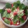 Fresh Watermelon Mint Salad With Feta