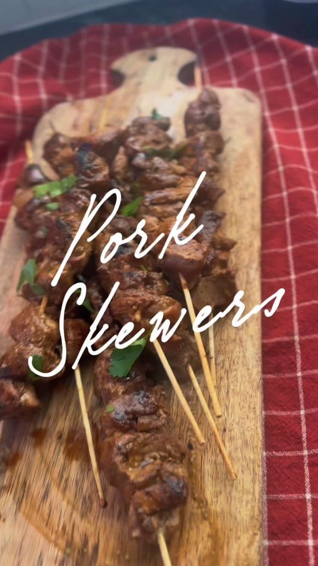 Try these easy marinated pork skewers with a honey garlic soy glaze, perfect for BBQ days. Simple ingredients, big flavour, and amazing as leftovers.

Comment “SKEWERS”

#skewers #bbq #easycooking
