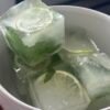 ginger mint ice cubes