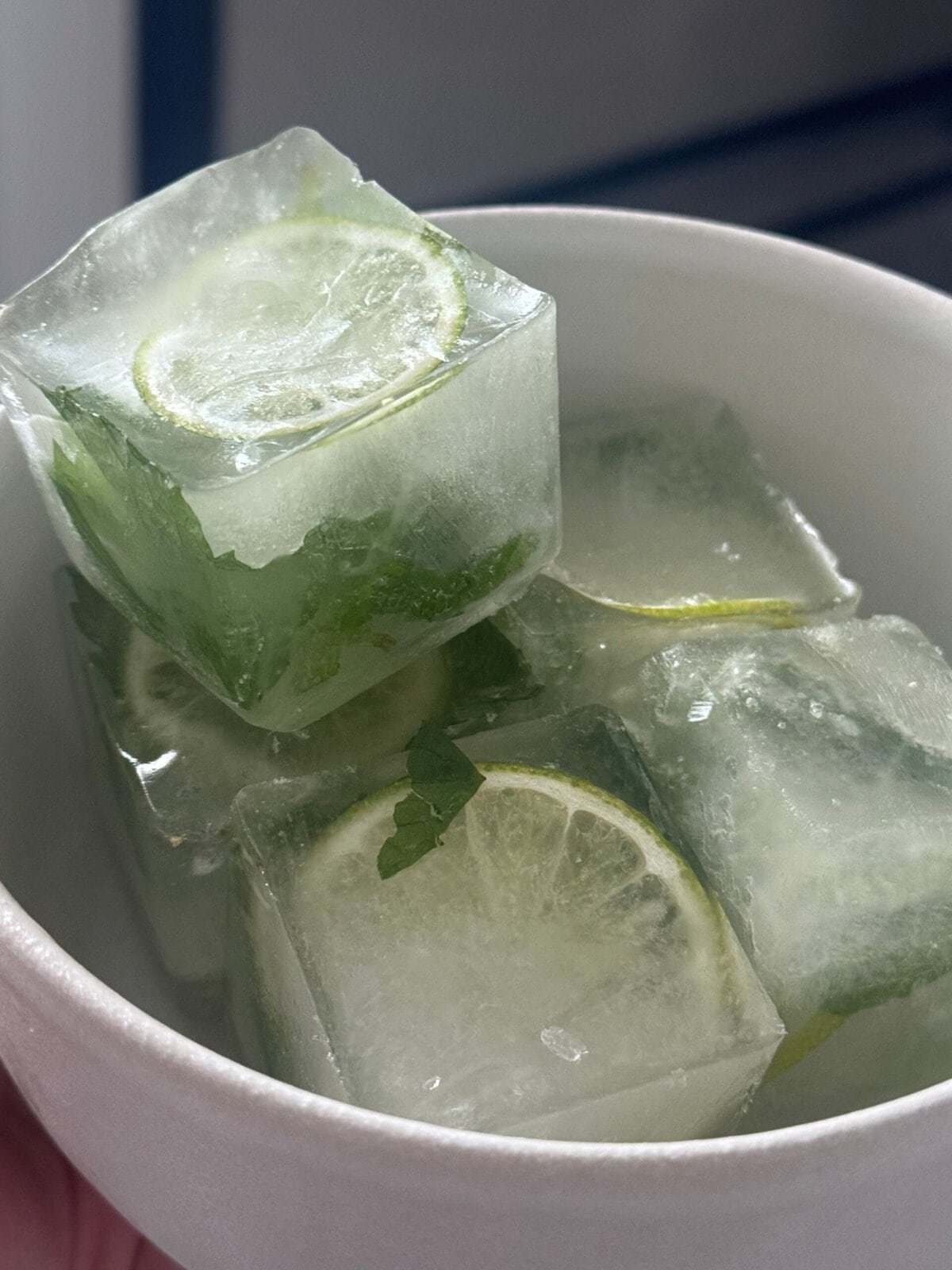 Ginger Mint Ice Cubes