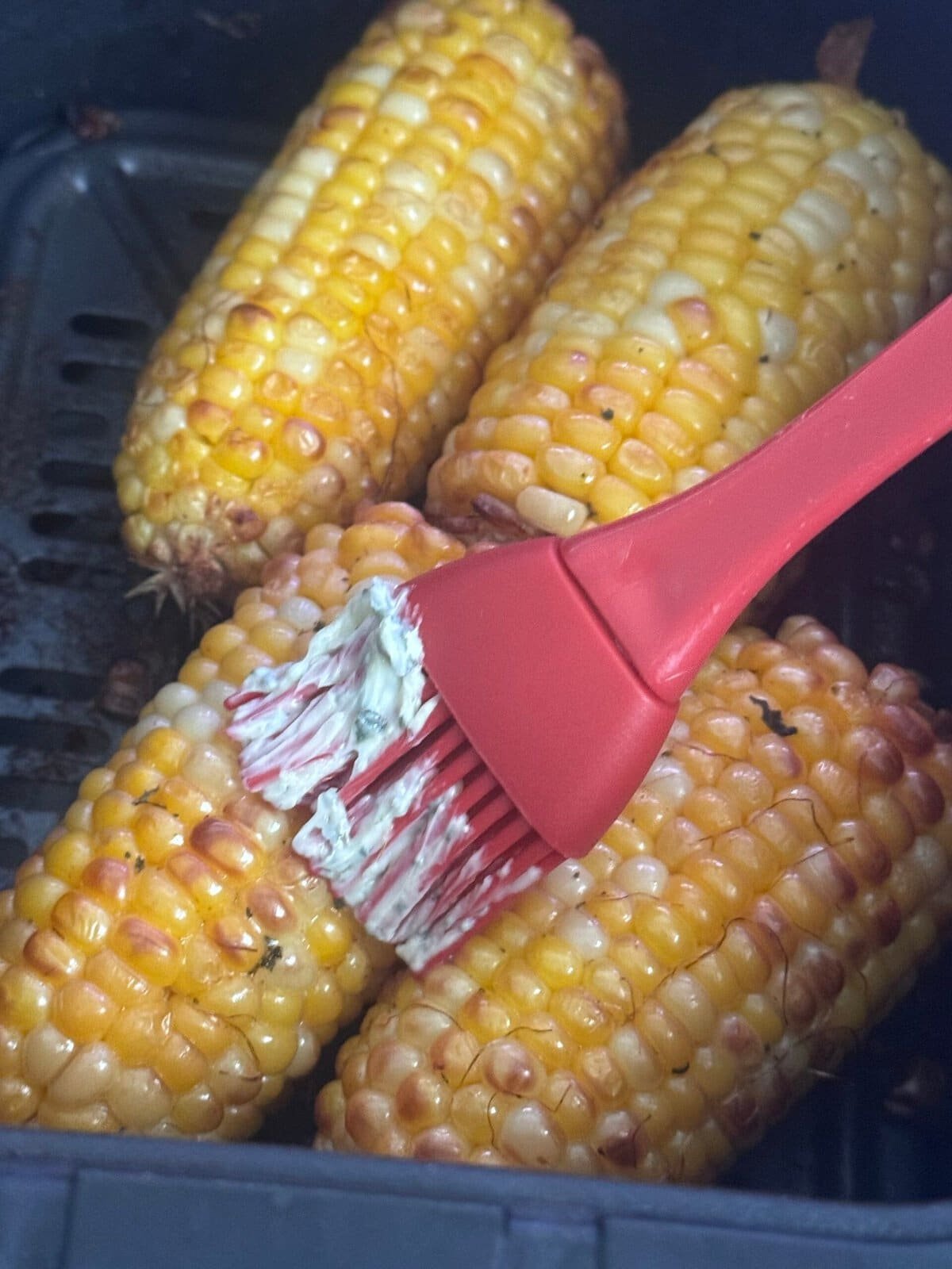 brush and butter corn