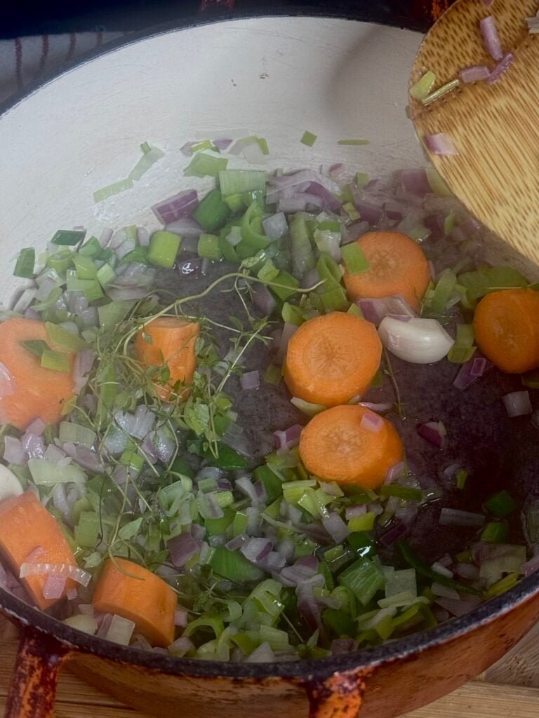 add carrots in the pot