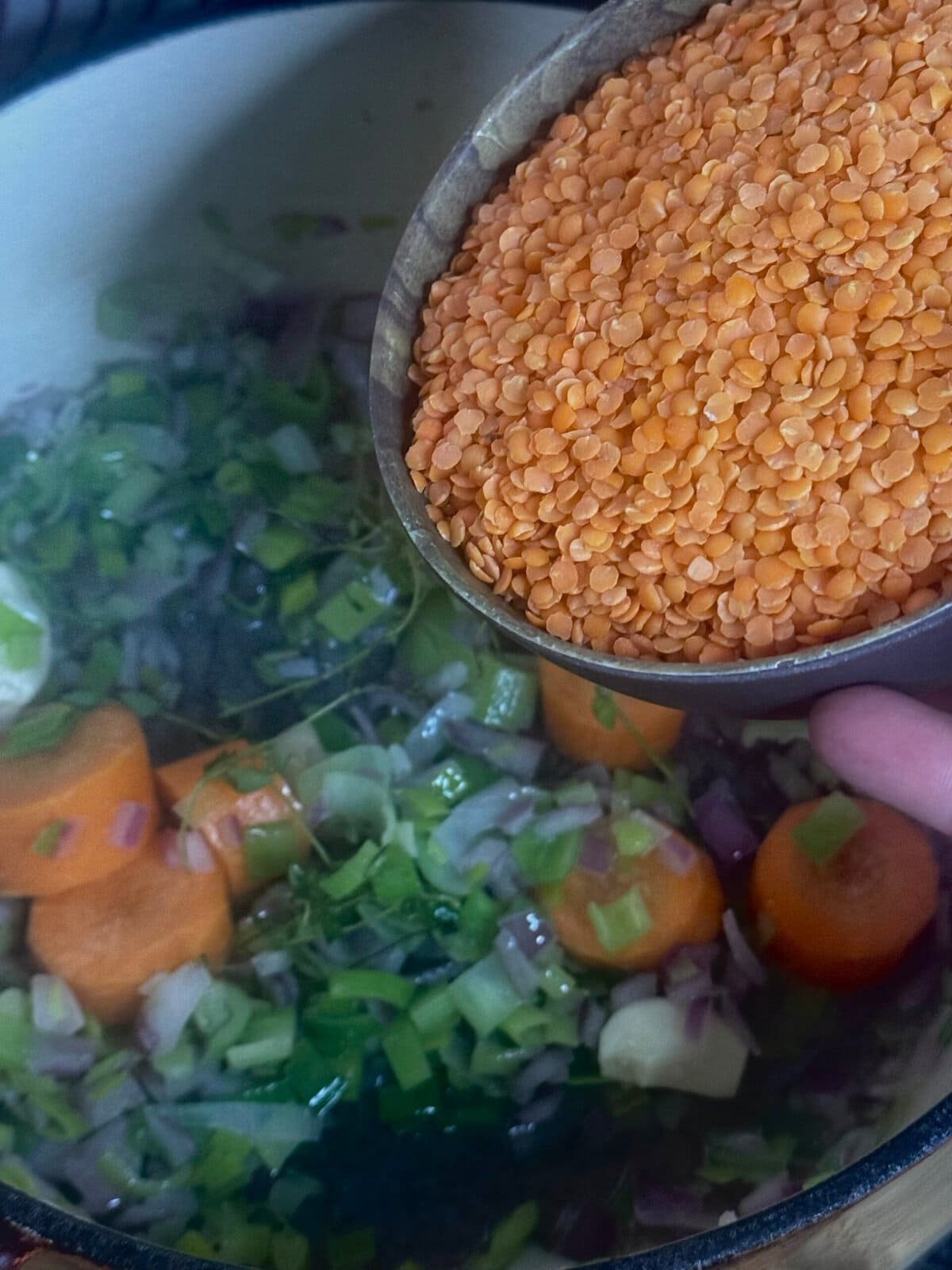 add lentils