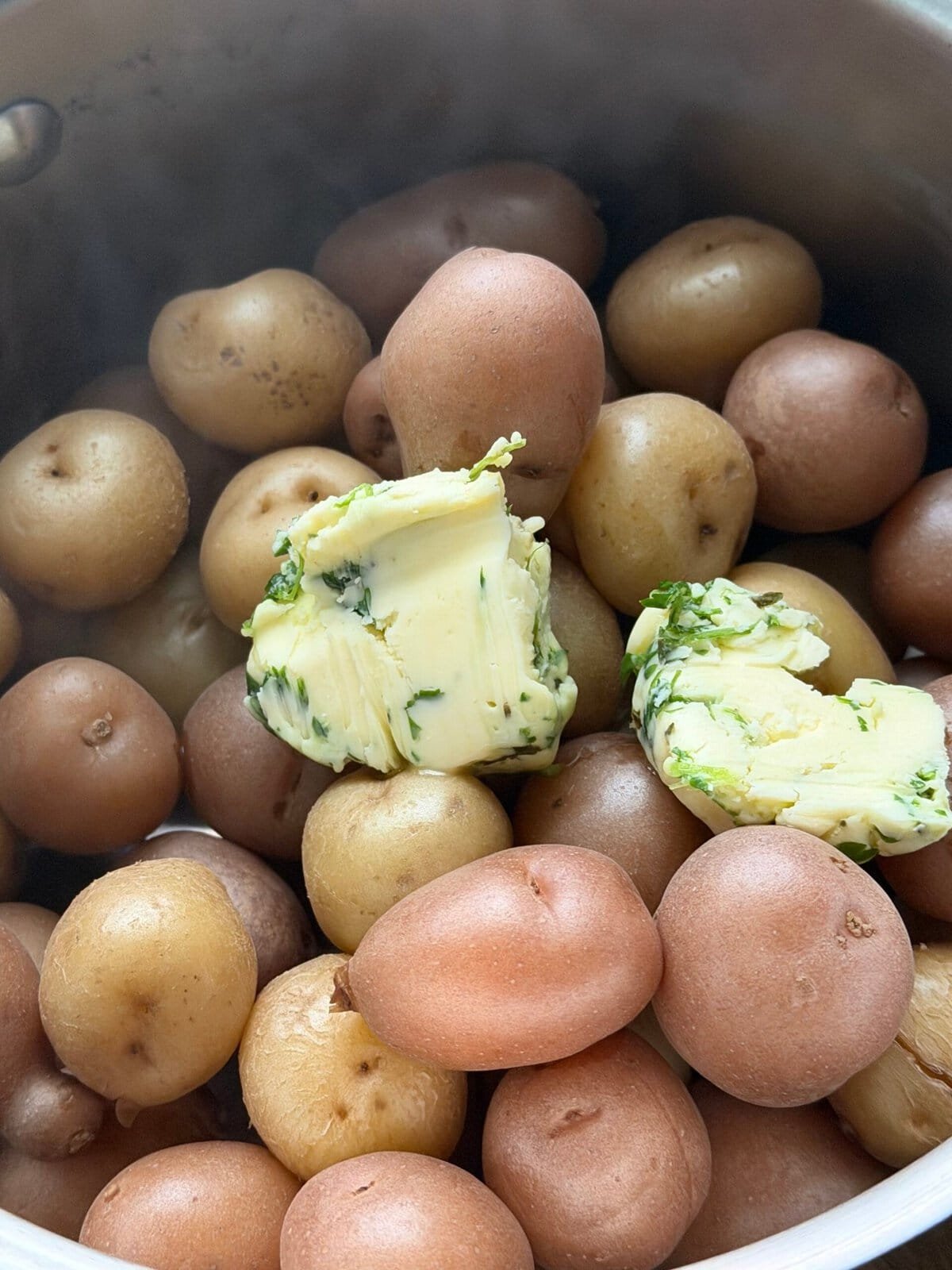 add butter in potatoes
