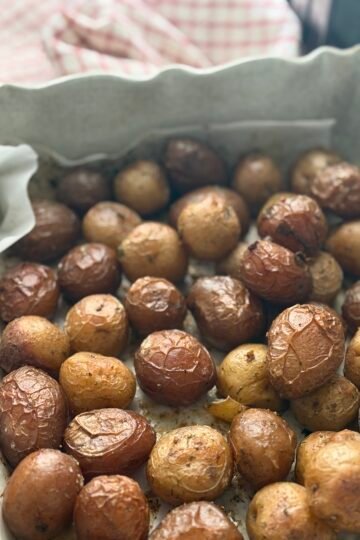crispy roasted baby potatoes